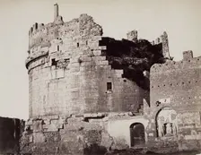 Tomb of Cecilia Metella, Rome, c1860. Creators: Gioacchino Altobelli, Pompeo Molins, Altobelli & Molins
