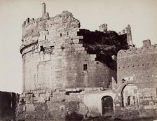Tomb of Cecilia Metella, Rome, c1860. Creators: Gioacchino Altobelli, Pompeo Molins, Altobelli & Molins