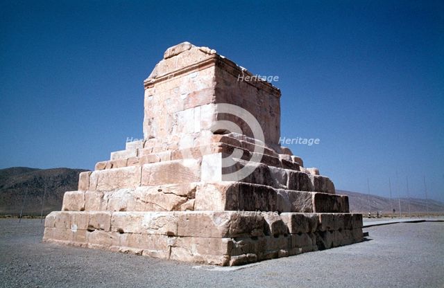 Tomb of Cyrus the Great, Pasargadae, Iran. Creator: Vivienne Sharp.