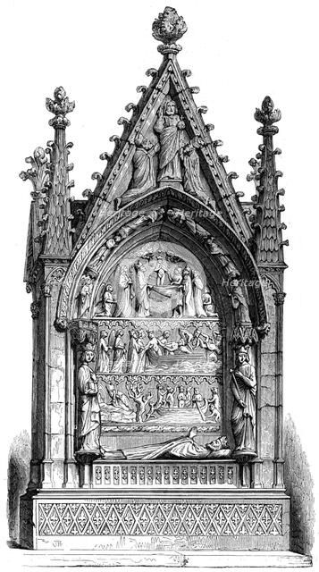 Tomb of Dagobert I (603-689), Merovingian king, Basilisque Saint-Denis, 1849. Artist: Unknown