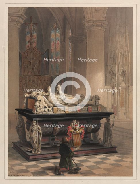 Tomb of De Merode's Family, Gheel. Creator: Louis Haghe (British, 1806-1885).