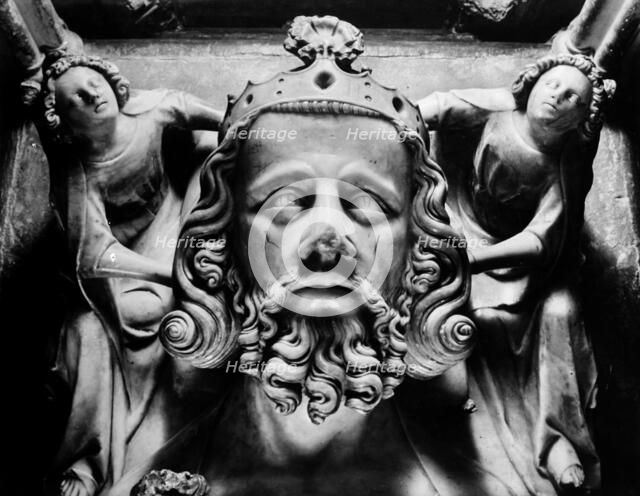 Tomb of Edward II, Gloucester Cathedral, Gloucestershire, 1945. Artist: Unknown