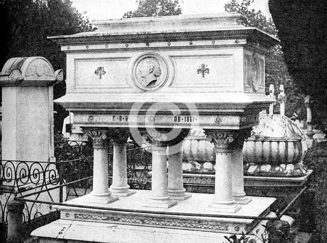 Tomb of Elizabeth Browning, Florence, design by Lord Leighton, 1923.Artist: Rischgitz Collection