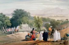 Tomb of Emperor Babur, Kabul, First Anglo-Afghan War 1838-1842. Artist: James Atkinson