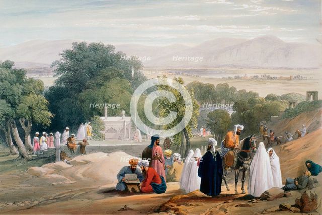 Tomb of Emperor Babur, Kabul, First Anglo-Afghan War 1838-1842. Artist: James Atkinson