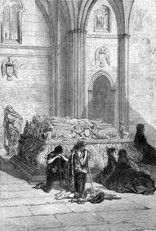 Tomb of Ferdinand and Isabella in the Cathedral, Granada; An Autumn Tour in Andalusia 1875. Creator: Gustave Doré