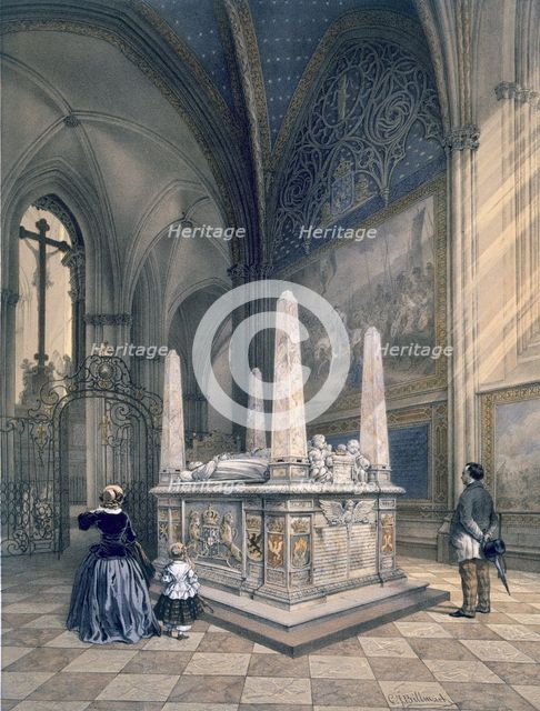 Tomb of Gustav I in Uppsala Cathedral, pub. c1853-64. Creator: Karl Johann Billmark (1804-70).
