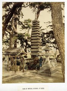 Tomb of Imperial Kiyomori, 1865. Creator: Unknown