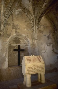 Tomb of James II the Unfortunate, Count of Urgell, Chapel of St Mary, Xativa Castle, Spain, 2001. Creator: LTL