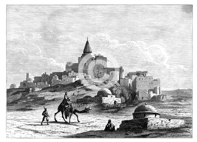Tomb of Jonah, near the mosque, on the artificial mound of Nabbi Yunis, Nineveh, Assyria, c1890. Artist: Unknown