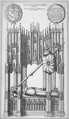 Tomb of John of Gaunt, old St Paul's Cathedral, City of London, 1656. Creator: Wenceslaus Hollar