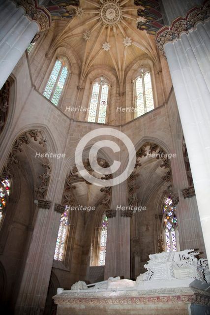 Tomb of John I and Philippa, Founder's Chapel, Monastery of Batalha, Batalha, Portugal, 2009. Creator: Samuel Magal.