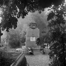 Tomb of Karl Marx, Highgate Cemetery, Hampstead, London, 1954. Artist: John Gay