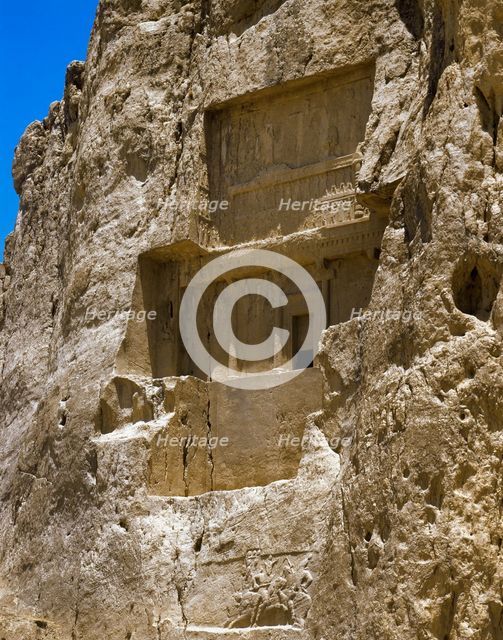Tomb of King Artaxerxes I, Naqsh-e Rustam, Iran, Achaemenid Empire, 466-426 BC (1994). Creator: LTL.