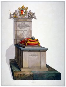 Tomb of Lancelot Andrews, St Saviour's Church, Southwark, London, 1764. Artist: Anon