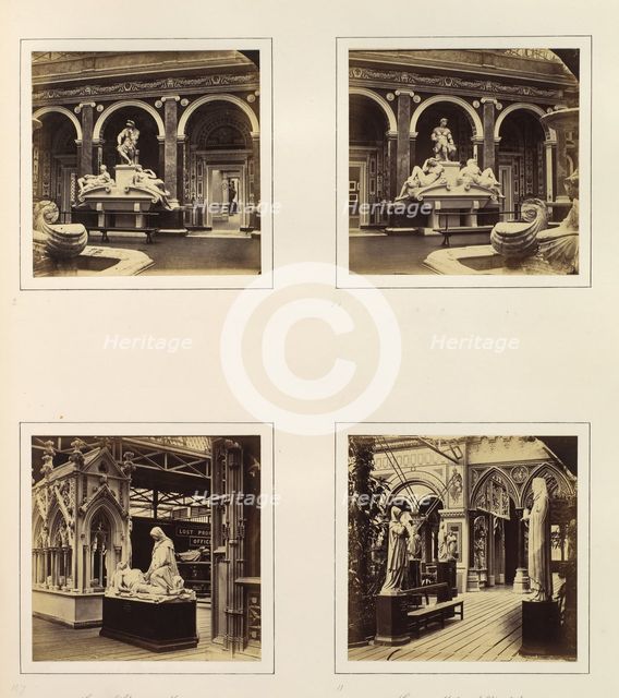 [Tomb of Lorenzo de Medici; Tomb of Giuliano de Medici; Court of Christian Monuments; ..., ca. 1859. Creator: Attributed to Philip Henry Delamotte.