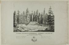 Tomb of Louis XII, François I, Henry IV, Louis XIV, and all the kings of France in the Val..., 1817. Creator: Pernot