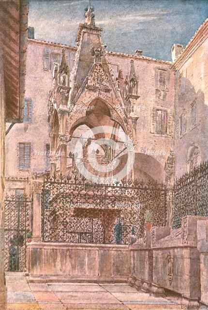 'Tomb of Mastino II at Verona', 1854, (c1900).  Creator: Unknown.