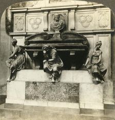 Tomb of Michael Angelo in Church of Santa Croce, Florence, Italy c1909. Creator: Unknown