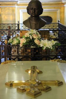 Tomb of Peter the Great, Peter and Paul Cathedral, St Petersburg, Russia, 2011. Creator: Sheldon Marshall