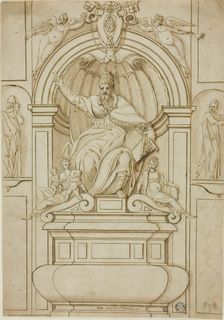 Tomb of Pope Gregory XIV in Saint Peter's, n.d. Creator: Unknown