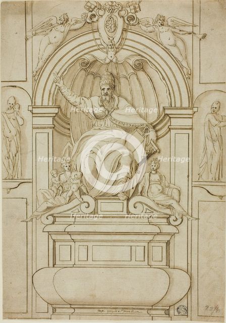 Tomb of Pope Gregory XIV in Saint Peter's, n.d. Creator: Unknown.
