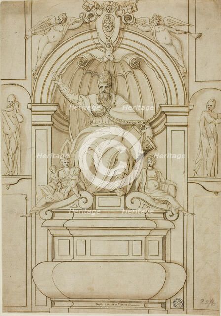 Tomb of Pope Gregory XIV in Saint Peter's, n.d. Creator: Unknown.