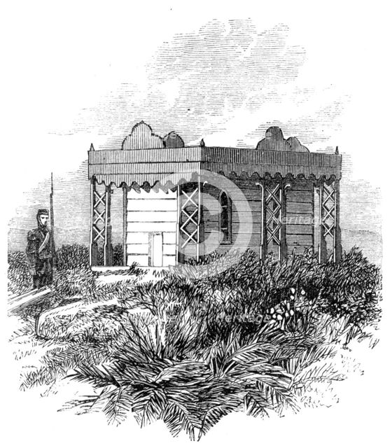 Tomb of Potatau, the first Maori king, at Ngaruwahia, New Zealand, 1864. Creator: Unknown.