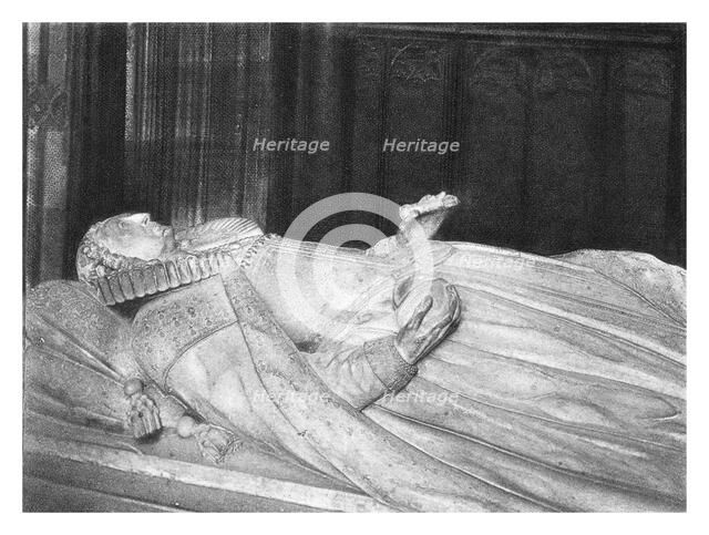 Tomb of Queen Elizabeth I, Westminster Abbey, (1896). Artist: Unknown