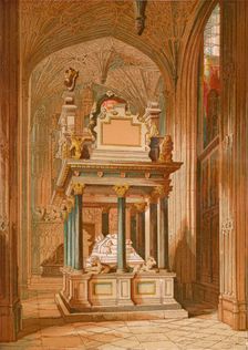 Tomb of Queen Elizabeth. - Westminster Abbey c1845, (1864)