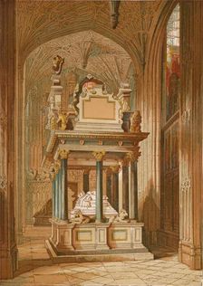 Tomb of Queen Elizabeth. - Westminster Abbey c1845, (1864)