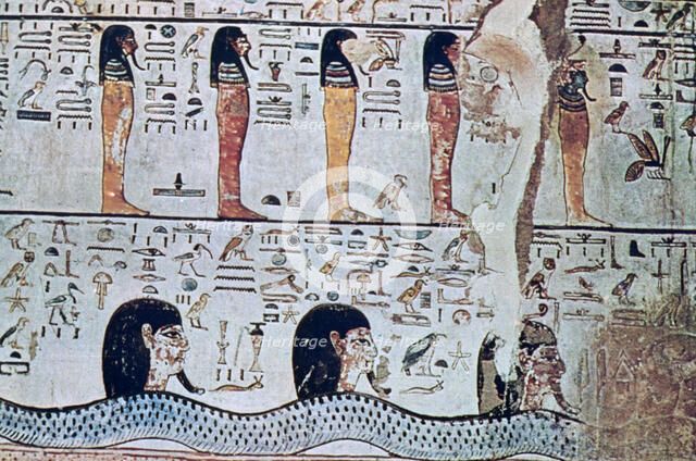 Tomb of Sethi I, Valley of the Kings, Egypt, 13th century BC. Artist: Unknown
