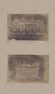 Tomb of Simon de Langham, Tomb of Aymer de Valence, 1839. Creator: Unknown