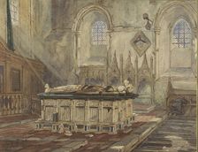 Tomb of Sir George Broke, Lord Cobham and his wife Anne, 1813-1874. Creator: Thomas Shotter Boys