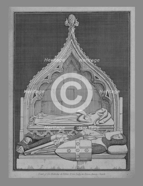 Tomb of Sir Nicholas de Villers. Artist: Unknown.
