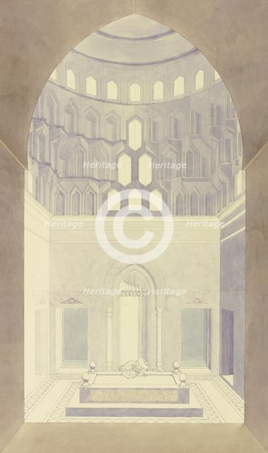 Tomb of Sultan Quaitbay in Cairo, 1830. Creator: Friedrich Maximilian Hessemer.