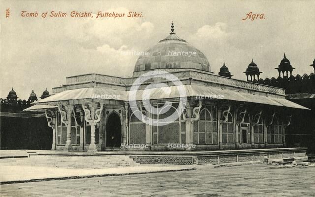 'Tomb of Sulim Chishti, Futtehpur Sikri. Agra'. Creator: Unknown.