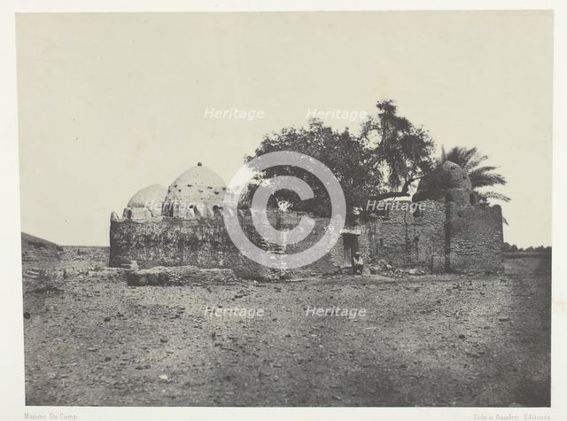 Tombeau de Cidi-Abdellah-el-Marabout, Haute-Egypte, 1849/51, printed 1852. Creator: Maxime du Camp.