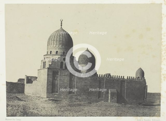 Tombeau de Sultans Mamelouks, Le Kaire, 1849/51, printed 1852. Creator: Maxime du Camp.