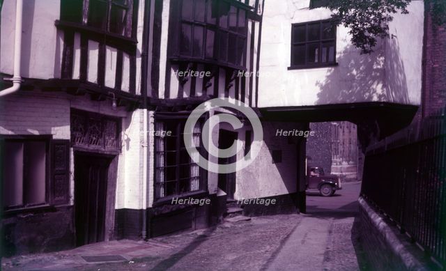 Tombland Alley, Norwich, Norfolk, c1955. Creator: Arthur Charles Kirby Ware.