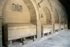 Tombs, Abbey of San Pedro el Viejo, Huesca, Aragon, Spain, 2008. Creator: LTL