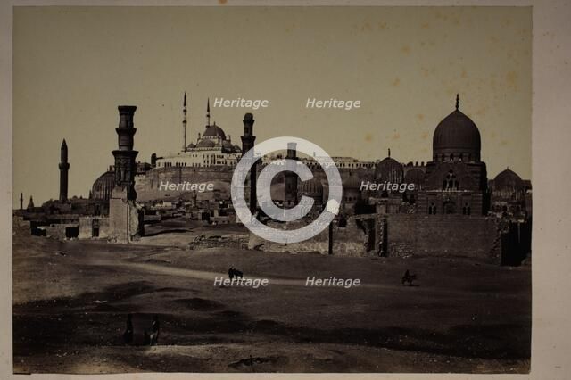 Tombs In Southern Cemetary, Cairo, Printed 1879. Creator: Francis Frith.