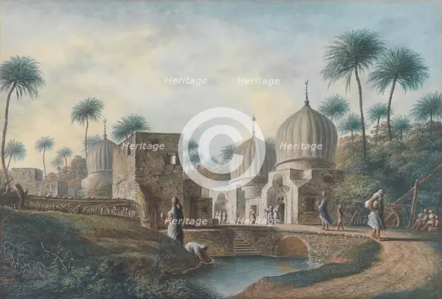 Tombs of Great Arab Saints to be seen in the Neighborhood of Rosetta, Egypt, ca. 1800. Creator: Luigi Mayer.
