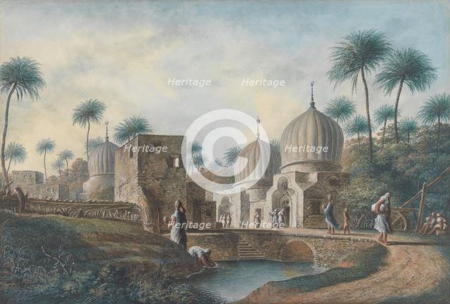 Tombs of Great Arab Saints to be seen in the Neighborhood of Rosetta, Egypt, ca. 1800. Creator: Luigi Mayer.