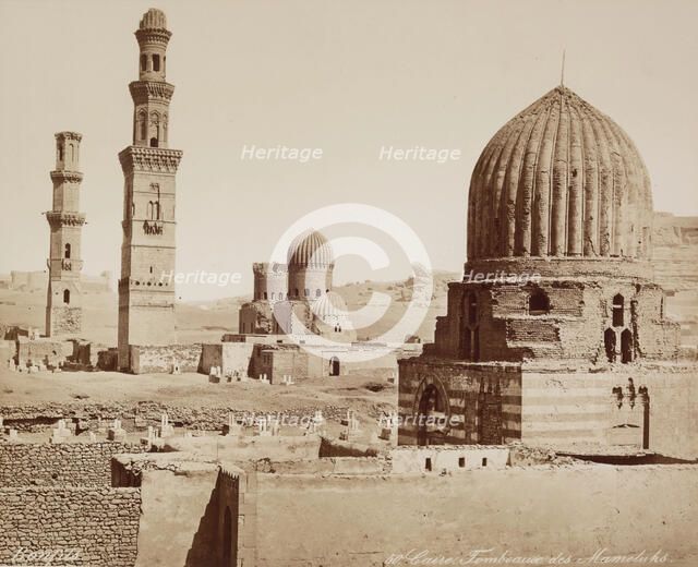 Tombs of the Mameluks, Cairo, 19th century. Creator: Maison Bonfils.