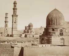 Tombs of the Mameluks, Cairo, 19th century. Creator: Maison Bonfils
