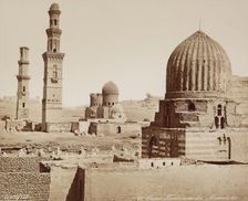 Tombs of the Mameluks, Cairo, 19th century. Creator: Maison Bonfils