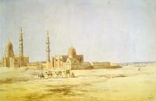 Tombs of the Caliphs, Cairo c1842. Artist: Richard Dudd