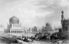 Tombs of the Kings of Golconda 1845. Creator: William Purser