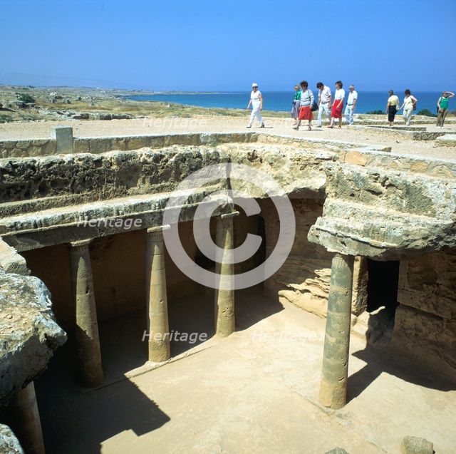 Tombs of the Kings, Paphos, Cyprus. Creator: Peter Thompson.
